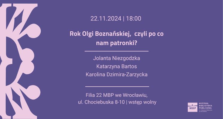Plakat Rok Olgi Boznańskiej, czyli po co nam patronki? | Festiwal Feminatywa