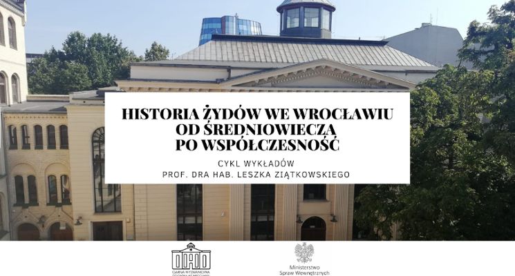 Plakat Historia Żydów we Wrocławiu od średniowiecza po współczesność