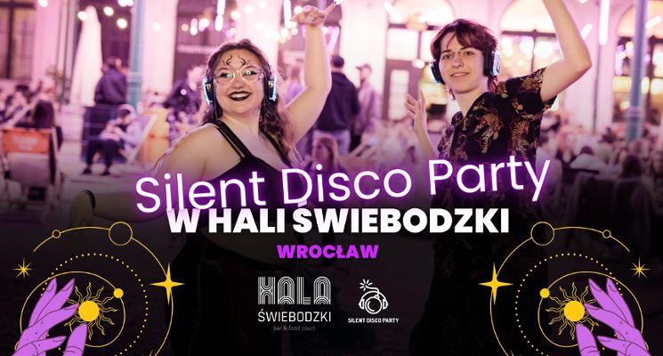 Plakat Andrzejkowe Silent Disco w Hali Świebodzki