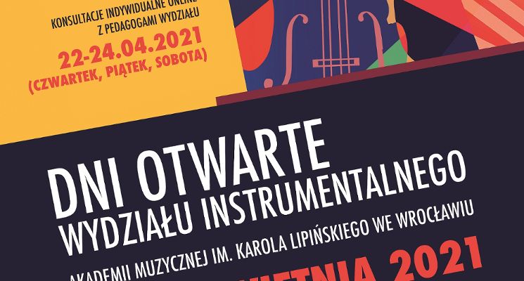 Plakat Akademia Muzyczna: Dni otwarte Wydziału Instrumentalnego online