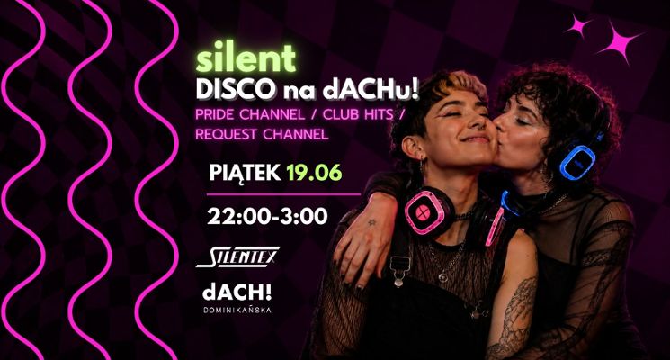 Plakat PRIDE PARTY / SILENT DISCO na dACHu!