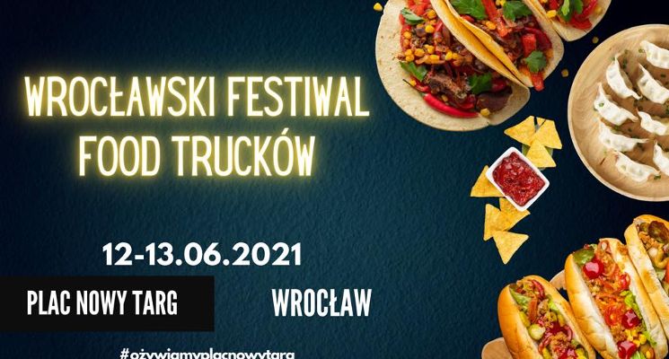 Plakat Zlot Food Trucków na pl. Nowy Targ
