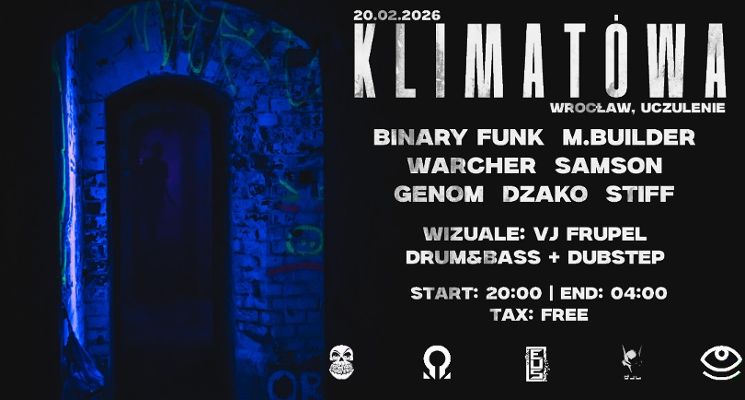 Plakat Klimatówa: Drum'n'bass + Dubstep Night