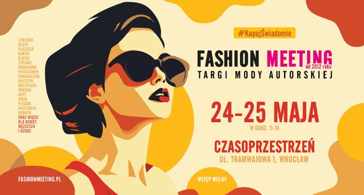 Plakat Fashion Meeting – targi mody autorskiej