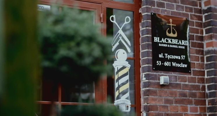 Plakat Salon „BlackBeard” – usługi fryzjerskie i barberskie