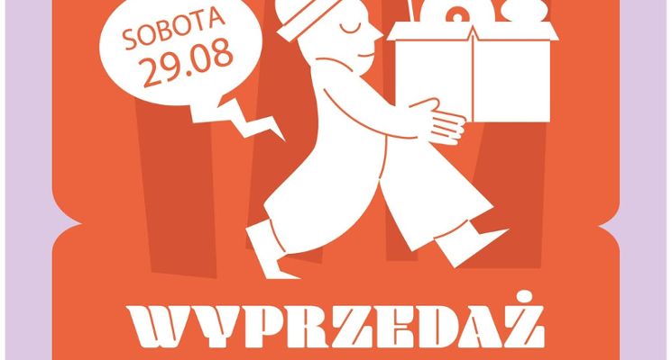 Plakat Wyprzedaż garażowa - dajmy rzeczom drugie życie!