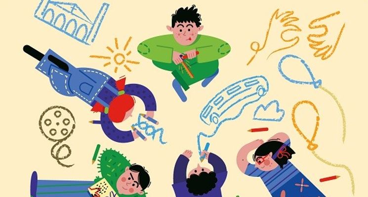 Plakat Bajkowe Poranki w Centrum Historii Zajezdnia