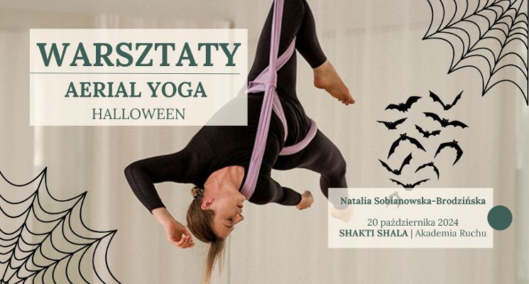 Plakat Warsztaty Aerial Yoga: Halloween 2024