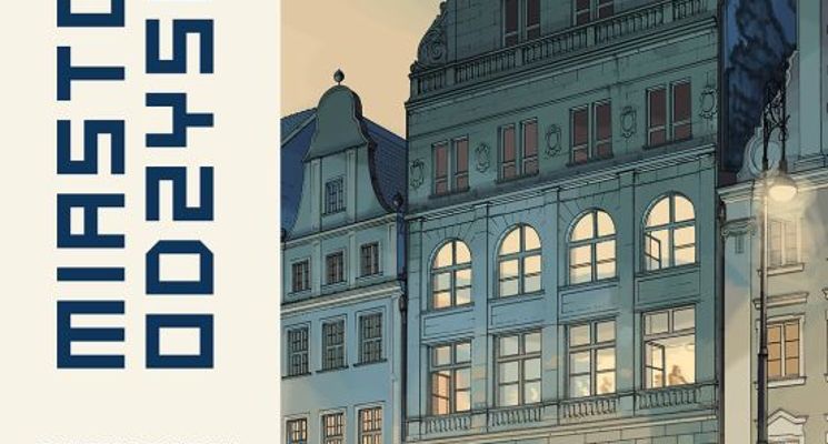 Plakat „Miasto odzyskane” spotkanie z Janem Jerzmańskim