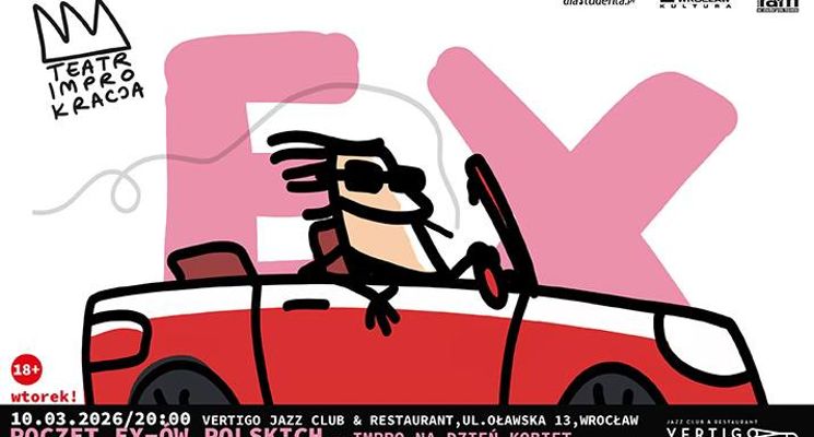 Plakat IMPROKRACJA – Poczet ex-ów polskich – impro na Dzień Kobiet