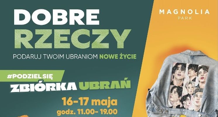 Plakat Akcja „Dobre Rzeczy” w Magnolia Park – zamień ubrania na pomoc