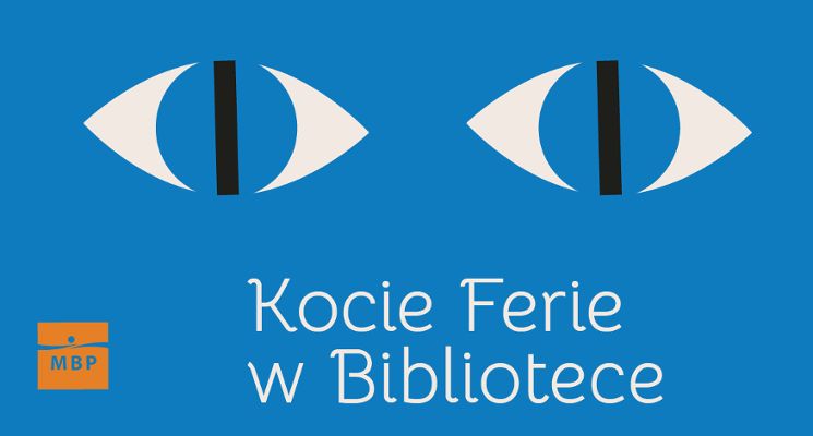 Plakat Kocie Ferie w Bibliotece