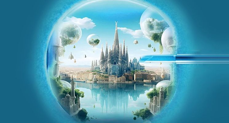 Plakat Barcelona. Spotkanie z cyklu „Dookoła Siedmiu Kontynentów”