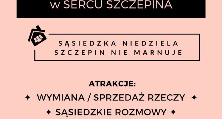 Plakat Pchli Targ w Sercu Szczepina