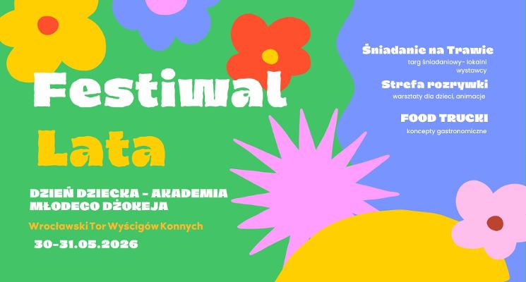 Plakat Wielki Festiwal lata i Dzień dziecka