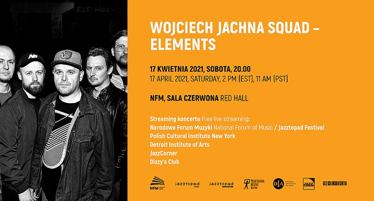 Plakat Wojciech Jachna Squad. Wielka Improwizacja w NFM