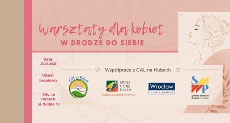 Plakat Warsztaty dla kobiet - w drodze do siebie