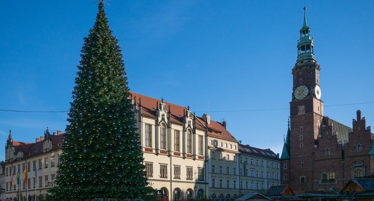 Plakat Rozświetlenie choinki na wrocławskim rynku
