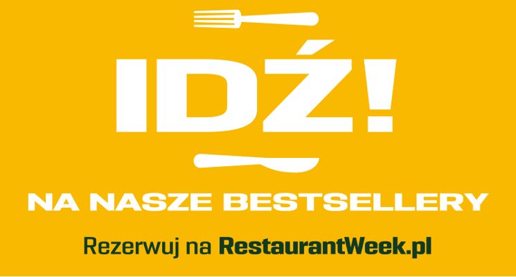 Plakat Restaurant Week: #zerowaste, #SzanujJedzenie, #IDŹ i wesprzyj!