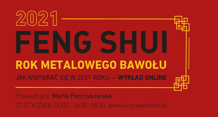 Plakat Rok metalowego bawołu – wykład feng shui online