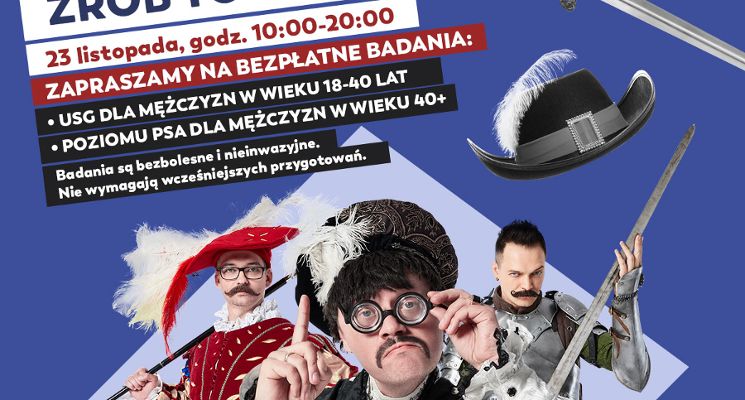 Plakat Zrób to dla jaj! Bezpłatne badania dla mężczyzn w Galerii Dominikańskiej