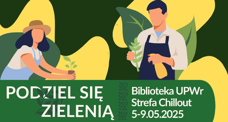 Plakat Plantcrossing w Bibliotece UPWr