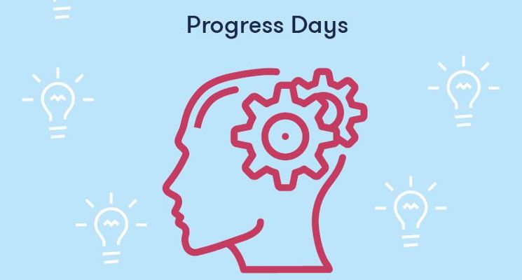 Plakat Progress Days w WSB. Webinar: Wystąpienia publiczne online i na żywo [online]