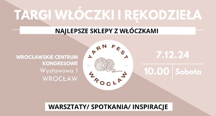 Plakat YARN FEST | Targi włóczki i rękodzieła