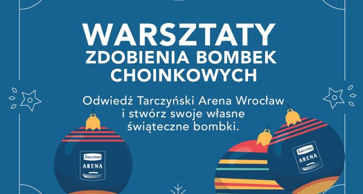 Plakat Warsztaty dekorowania bombek choinkowych 2025
