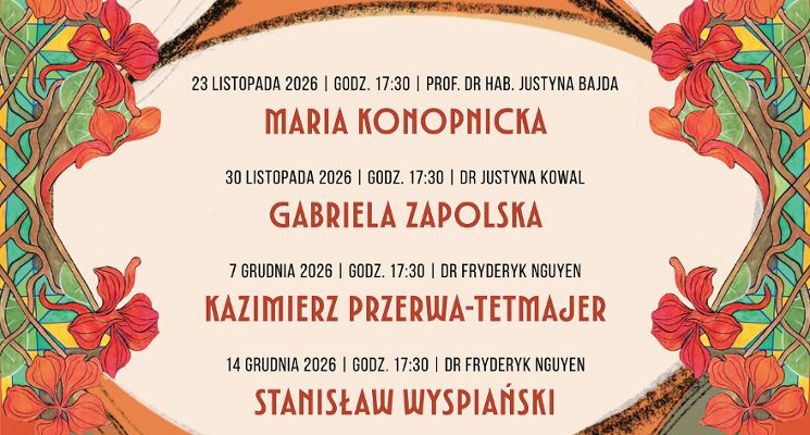 Plakat Maria Konopnicka | Słowo a obraz - twórczość jako sztuka i sztuka w twórczości literackiej II połowy XIX wieku