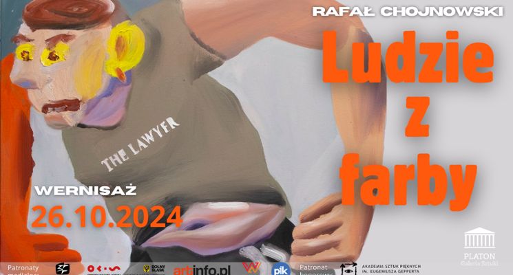 Plakat Rafał Chojnowski "Ludzie z farby" [WYSTAWA]
