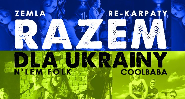 Plakat Koncert „Razem dla Ukrainy" w Formatach