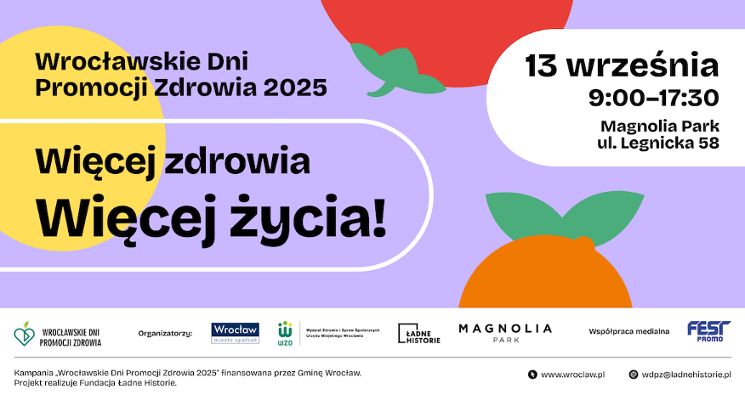 Plakat 16. edycja Wrocławskich Dni Promocji Zdrowia