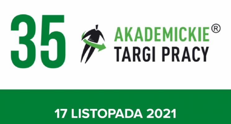 Plakat Akademickie Targi Pracy online na Politechnice Wrocławskiej