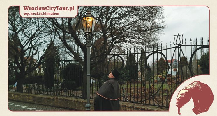 Plakat „Podążaj za latarnikiem” – spacer po Wrocławiu