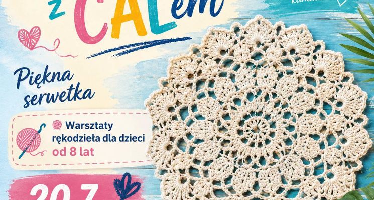 Plakat Wakacje z CALem: Piękna serwetka