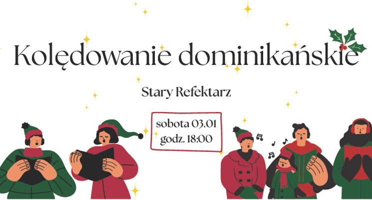 Plakat Kolędowanie dominikańskie