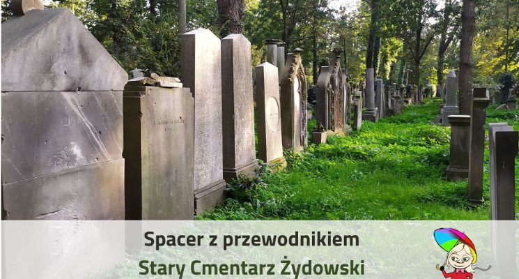 Plakat Spacer z przewodnikiem Stary Cmentarz Żydowski
