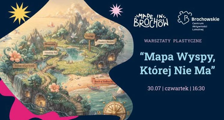 Plakat Mapa Wyspy, Której Nie MA - warsztaty plastyczne