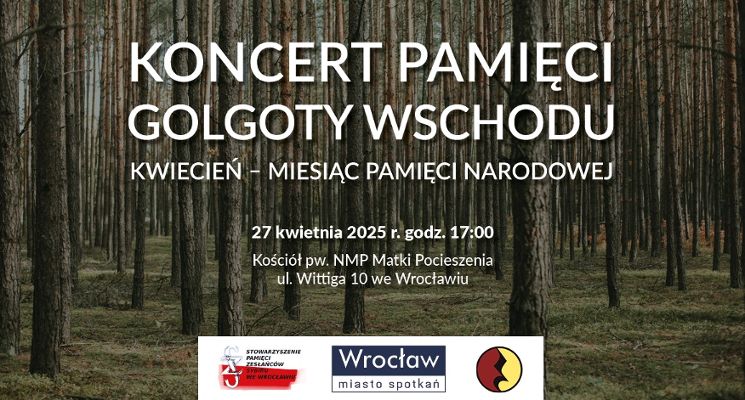 Plakat Koncert Pamięci Golgoty Wschodu