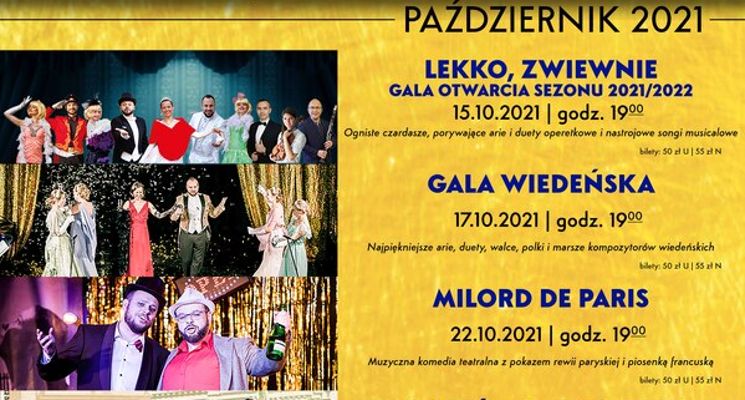 Plakat Lekko, zwiewnie – Gala otwarcia sezonu. Scena Kamienica