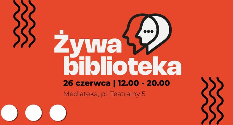 Plakat Żywa Biblioteka