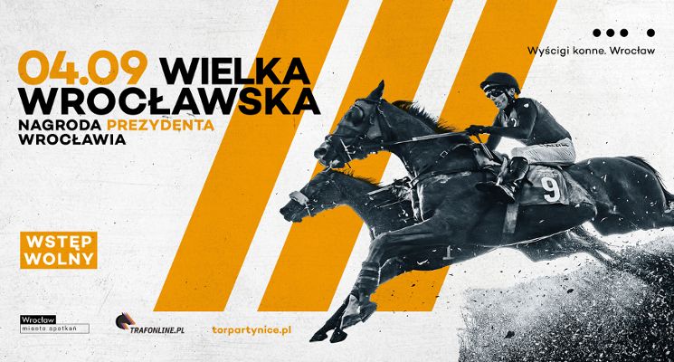 Plakat 8. dzień wyścigowy – Wielka Wrocławska
