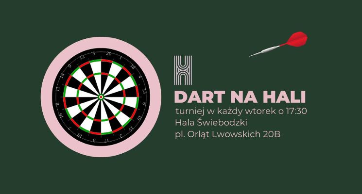 Plakat Turniej darta na Hali