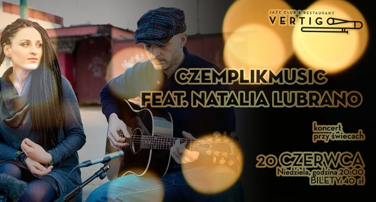 Plakat Koncert Przy Świecach CzemplikMusic feat. Natalia Lubrano