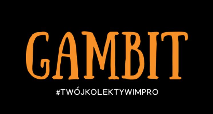 Plakat Gambit – improwizowany spektakl komediowy