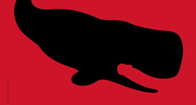 Plakat Bukartyk AJAGORE – „Wieloryb Fiutin i inne opowiadania”