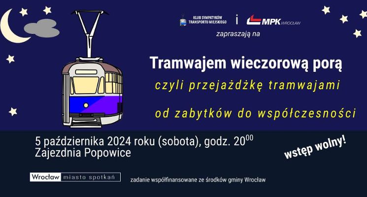 Plakat Tramwajem wieczorową porą