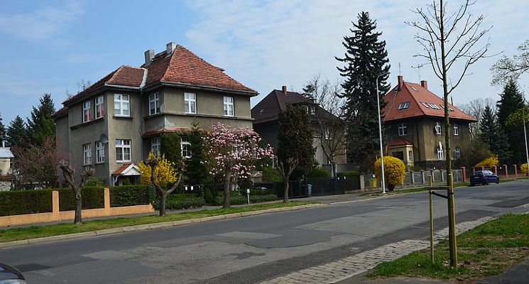 Plakat Zalesie – zespół przyrodniczo-architektoniczny Wrocławia. Spacer tematyczny