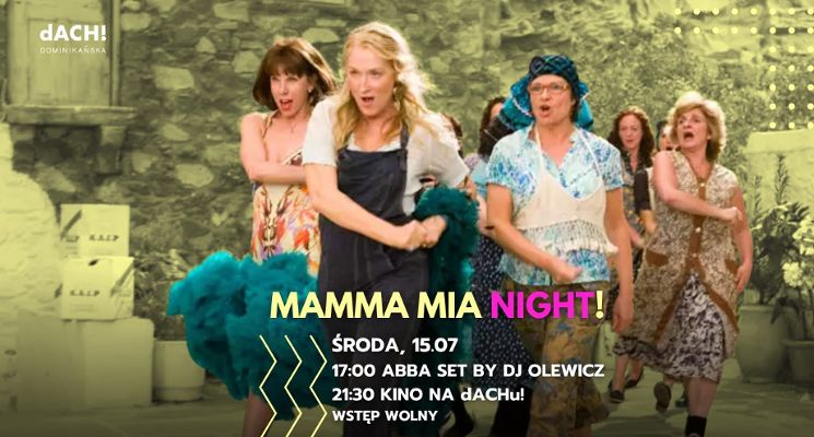 Plakat Mamma Mia Night! Kino plenerowe & ABBA set